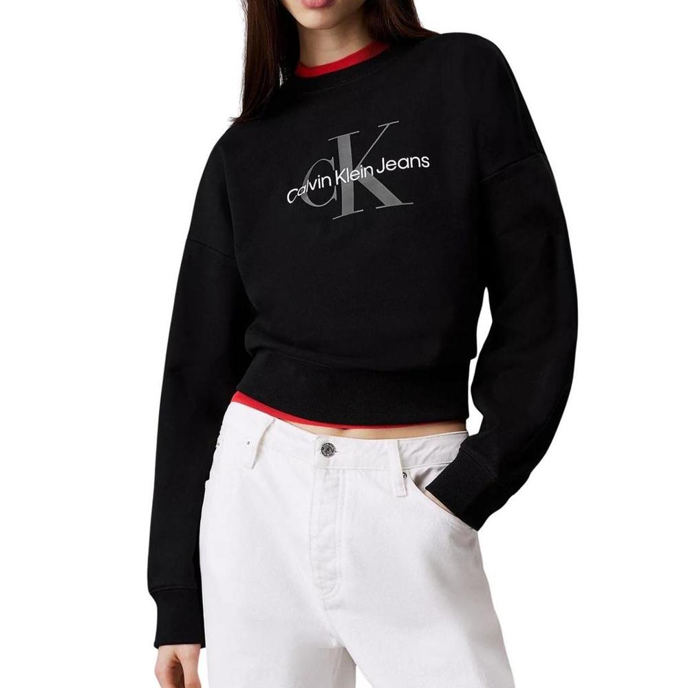 Sweat Noir Femme Calvin Klein Jeans LV047B234G pas cher