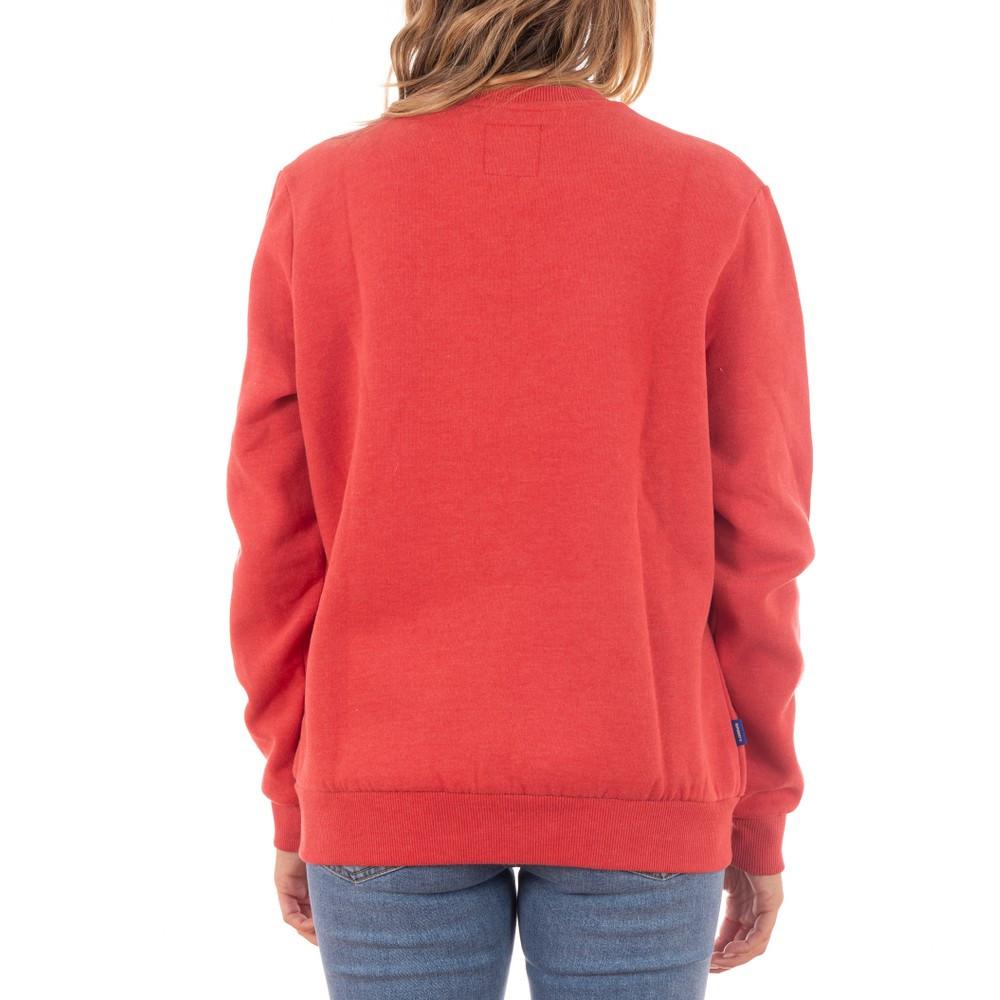 Sweat Rouge Femme Superdry Standard Patch vue 2