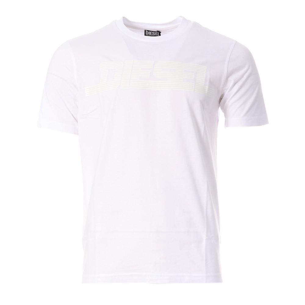 T-Shirt Blanc Homme Diesel Magliettas pas cher
