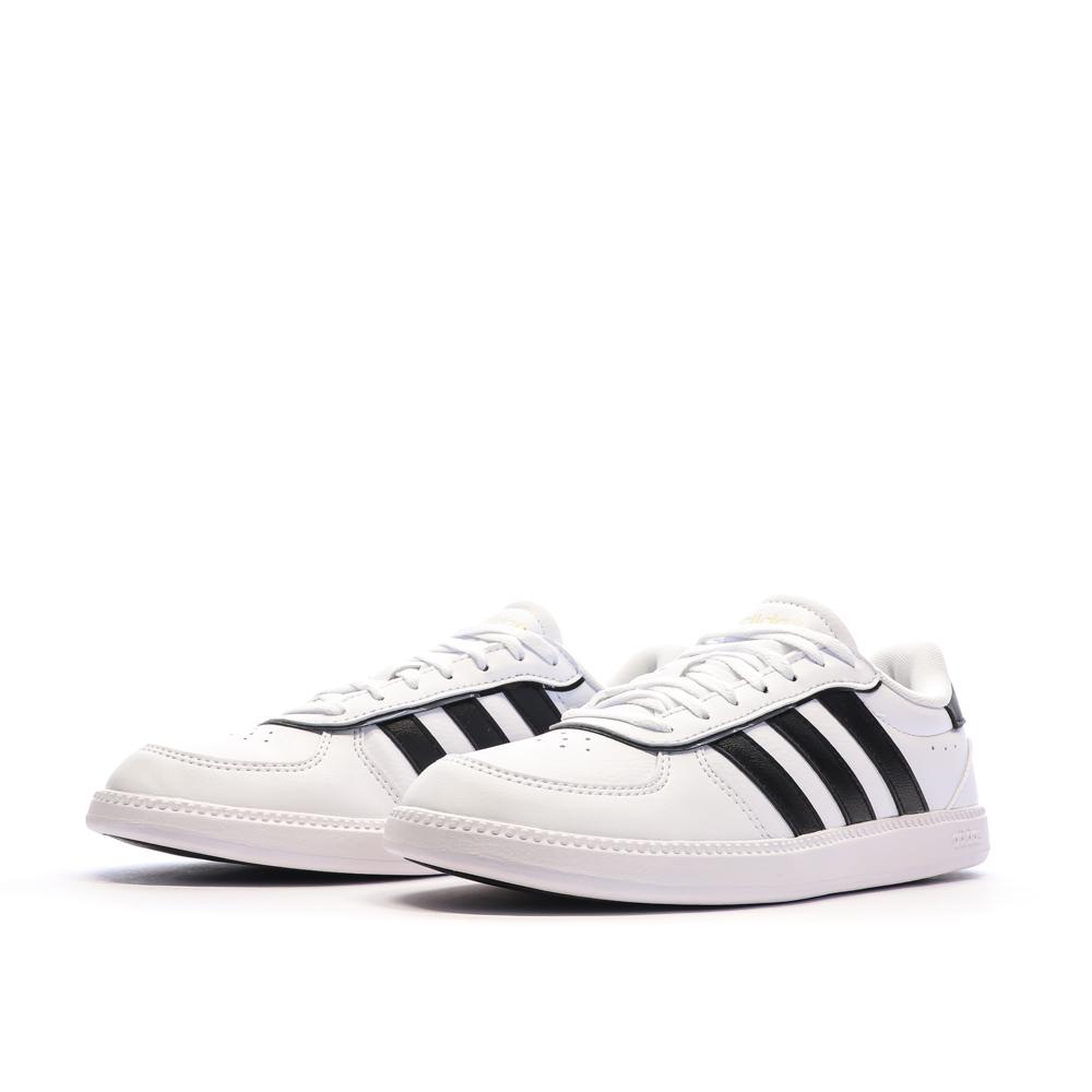 Baskets Blanches/Noir Femme Adidas Breaknet Sleek vue 6