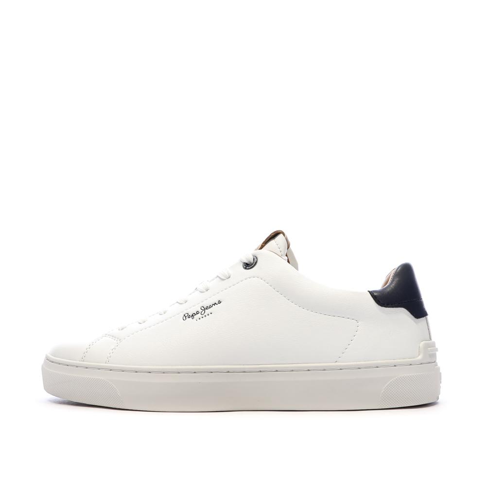 Baskets Blanches Homme Pepe Jeans Camden Club pas cher