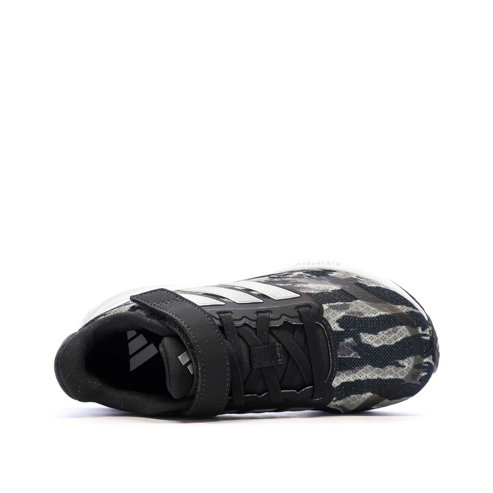 Baskets Noir/Beige Garçon Adidas Runfalcon 5 vue 4