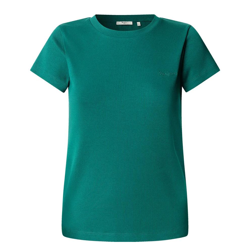 Camiseta verde para mujer de Pepe Jeans PL506037 barato