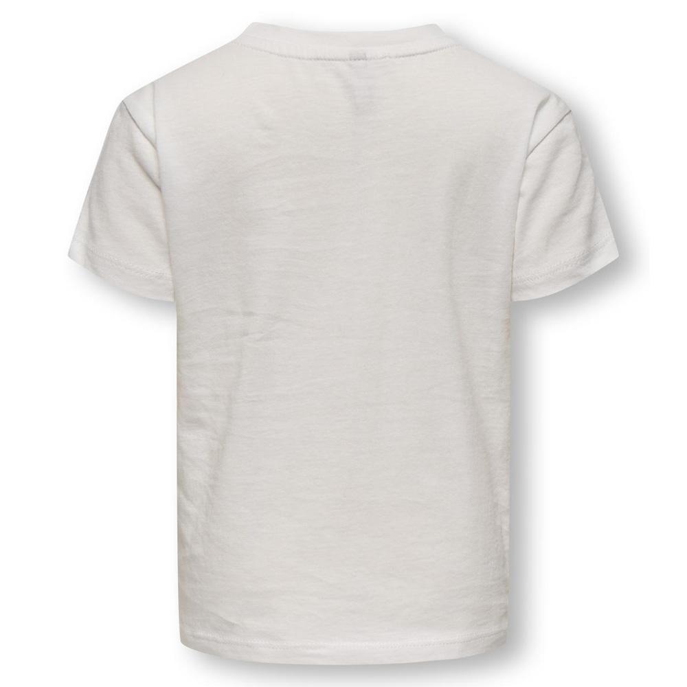 T-Shirt Blanc Fille Kids Only Kmgpolli vue 2