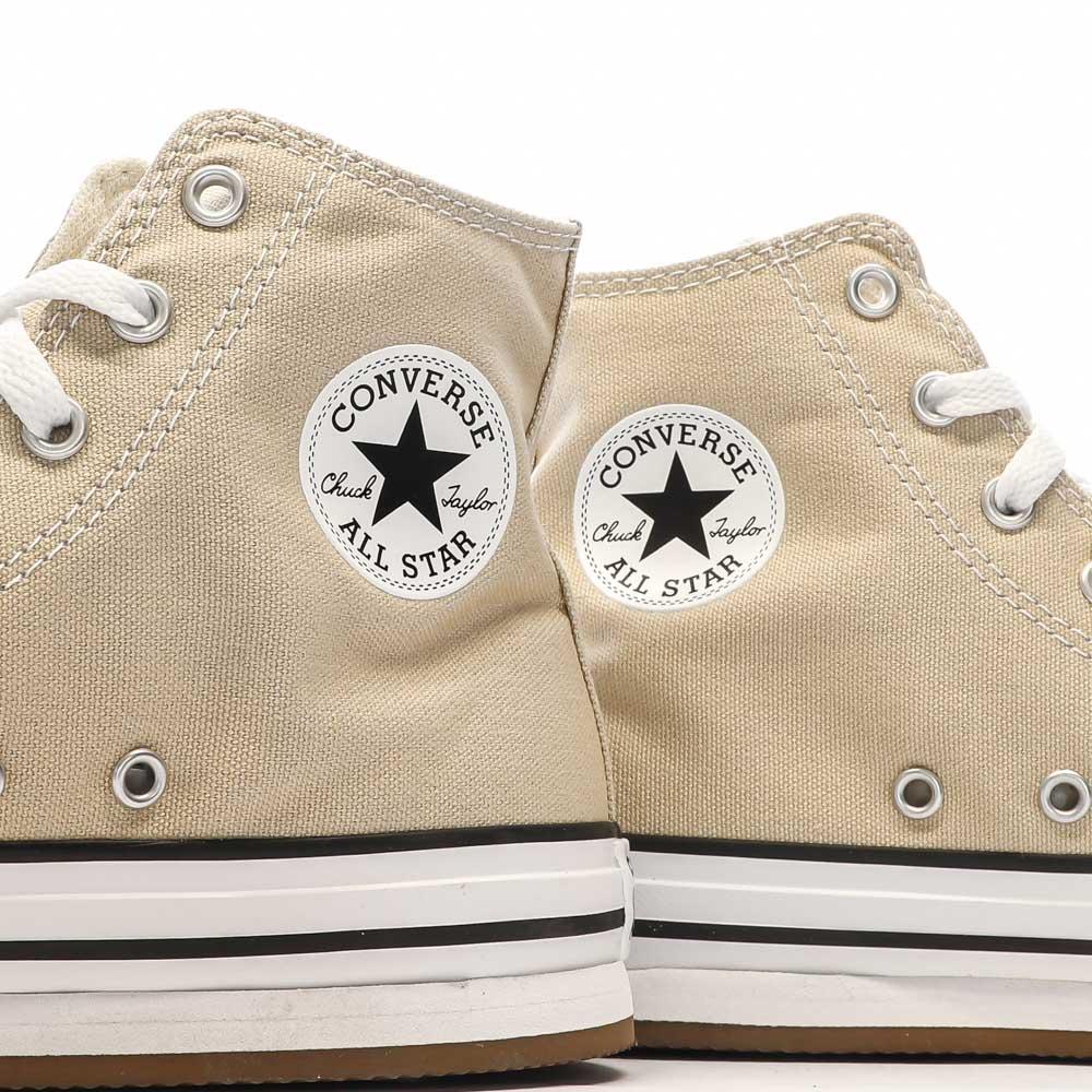 Baskets Beiges Femme Converse All Star Lift Platform vue 7