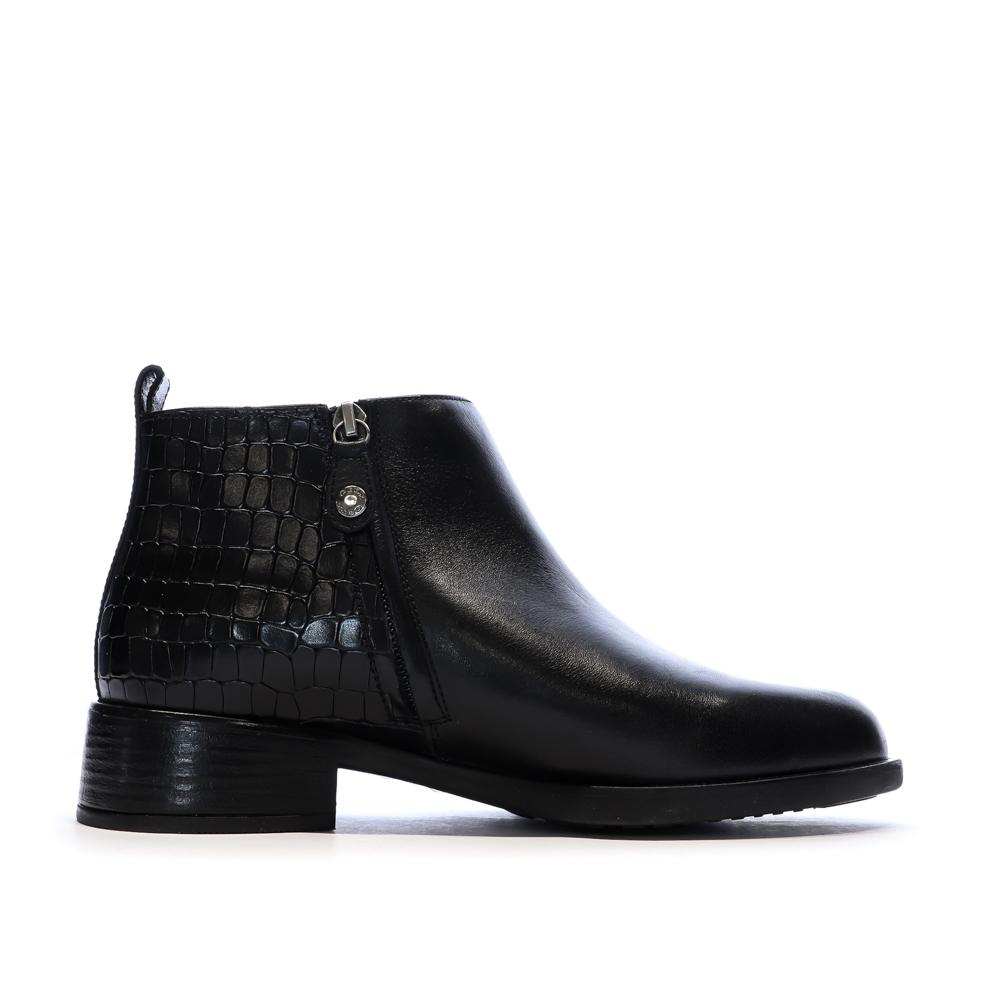 Bottines Noires Femme Geox Resia vue 2