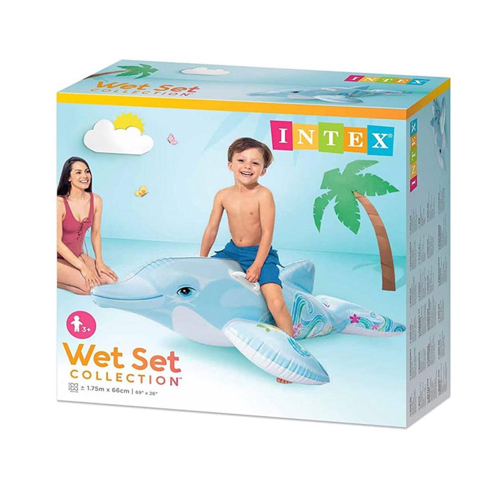 Intex Dolphin Ride-On Inflatable Dolphin Float 1.75x0.66m affordable