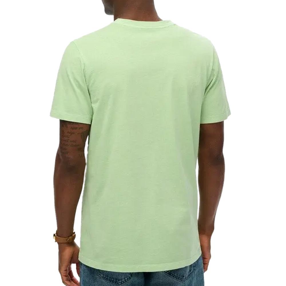 Men's Green Superdry Classic Essential T-Shirt Photo of the Espace des Marques %store% store - view of %key%