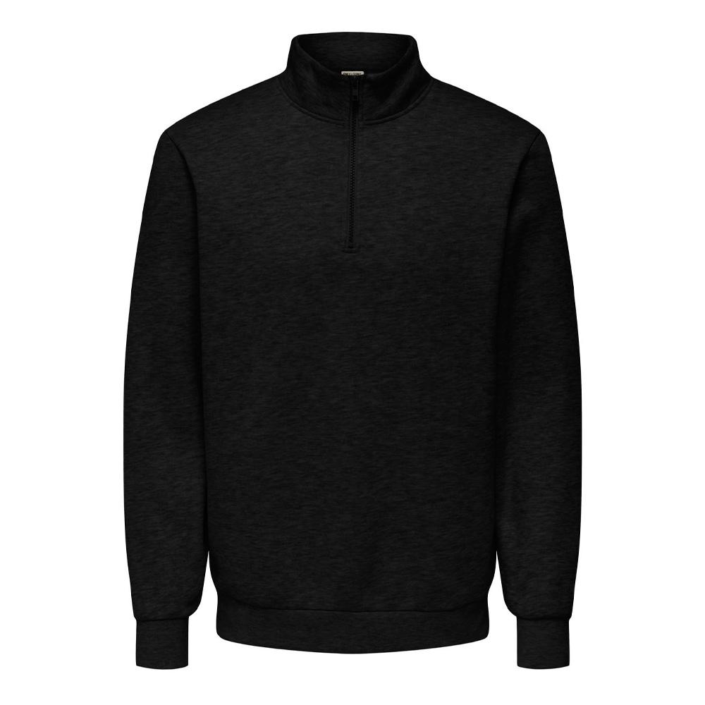 Sweat Noir Homme Only & Sons Chases pas cher
