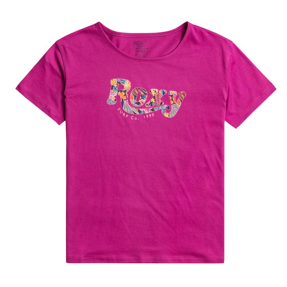 T-shirt Fuchsia Fille Roxy Day And Night pas cher