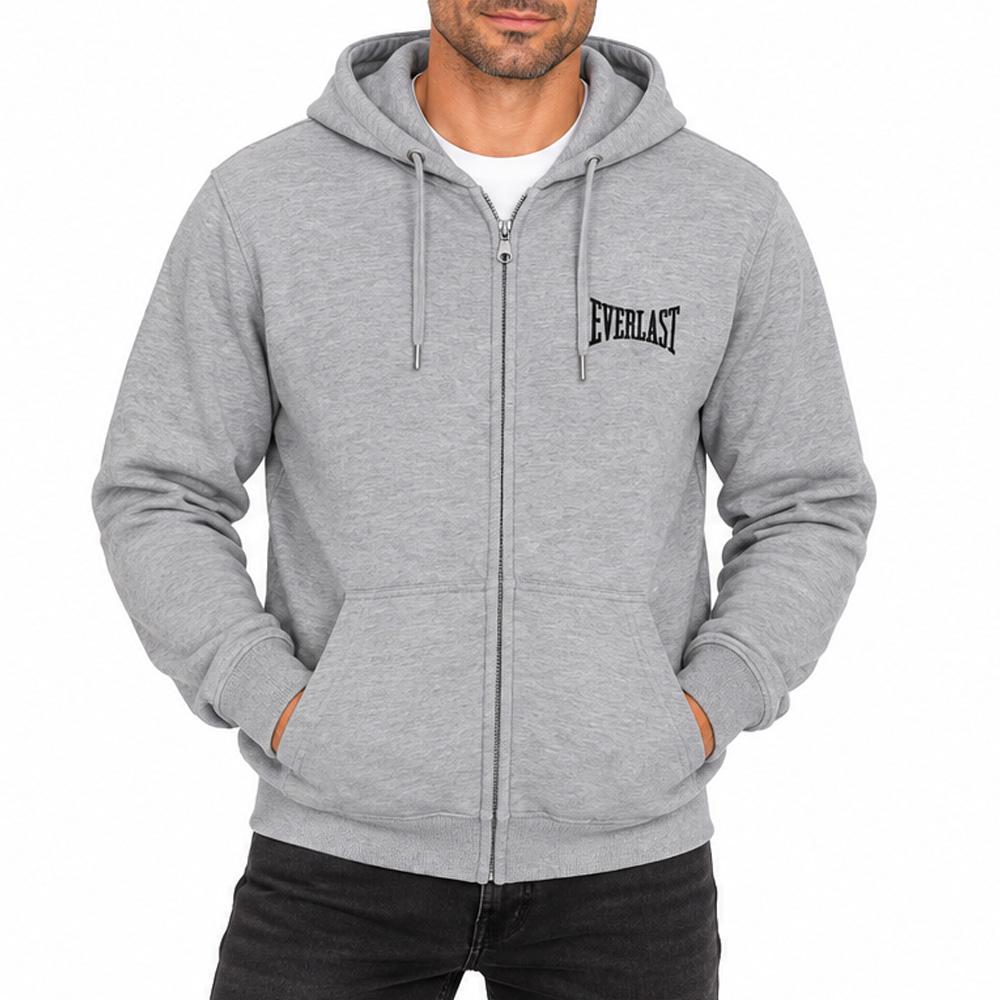 Sweat Zippé Gris Homme Everlast EL011 pas cher
