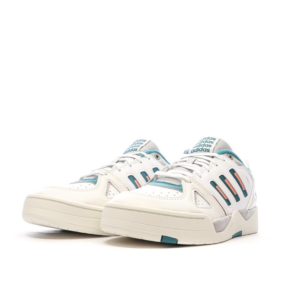 Baskets Blanches/Bleu Homme Adidas Midcity vue 6