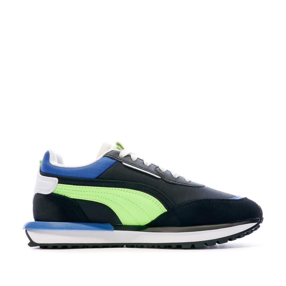 Baskets Noir Garçon Puma City Rider Electric vue 2