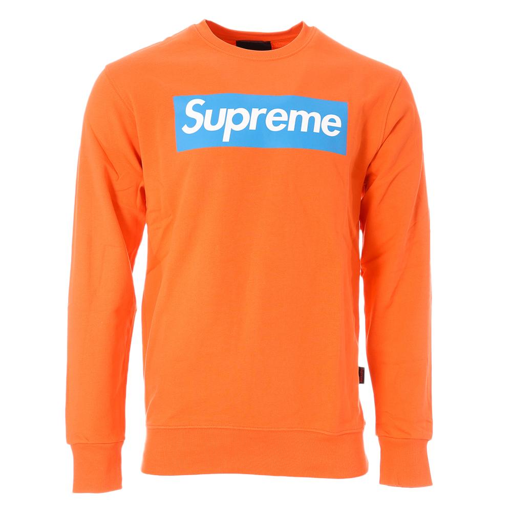 Sweat Orange/Bleu Homme Supreme Grip Pablo pas cher