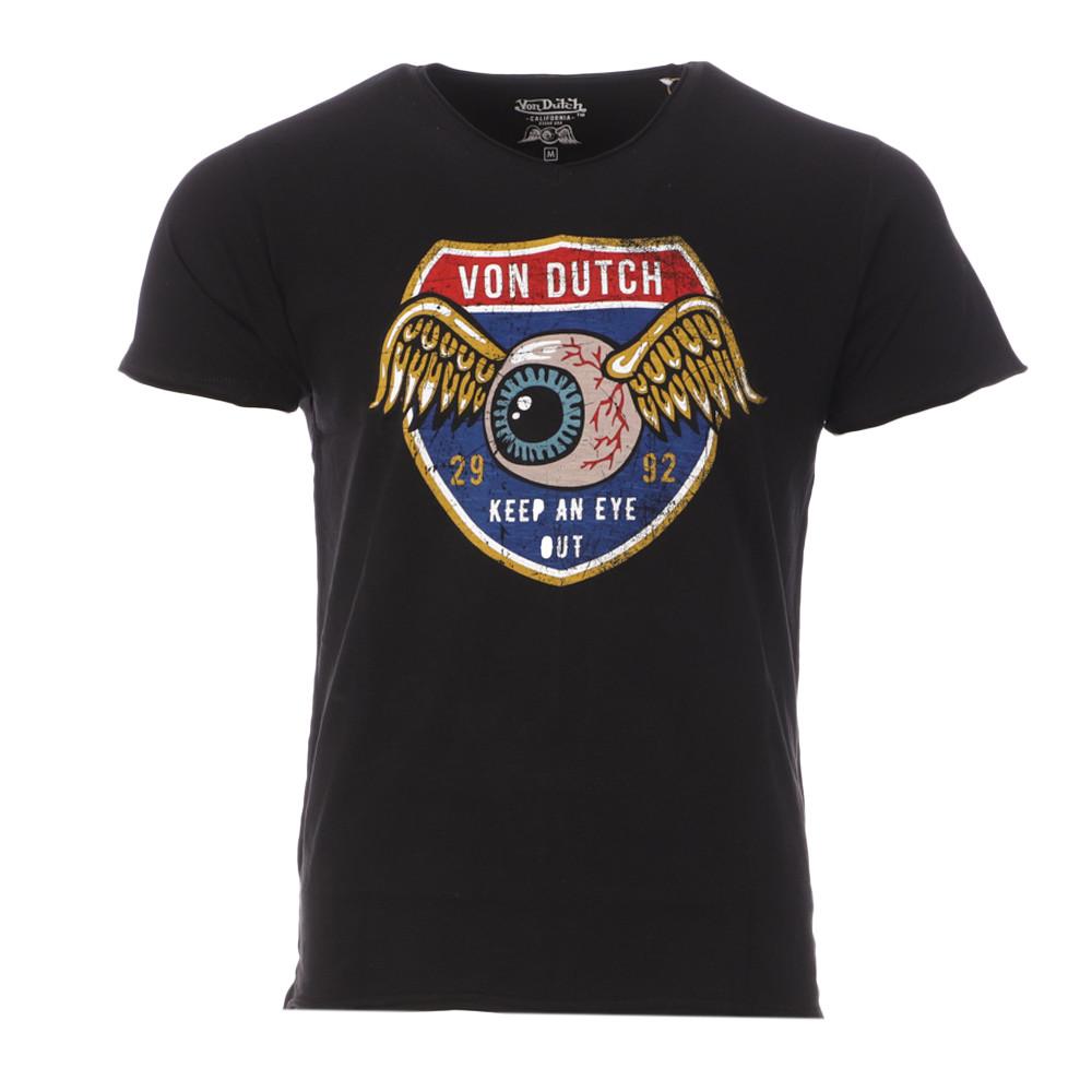 T-shirt Noir Homme Von Dutch VDTVC pas cher