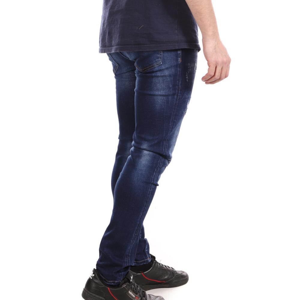 Jean Slim Bleu Foncé Homme Paname Brothers vue 2