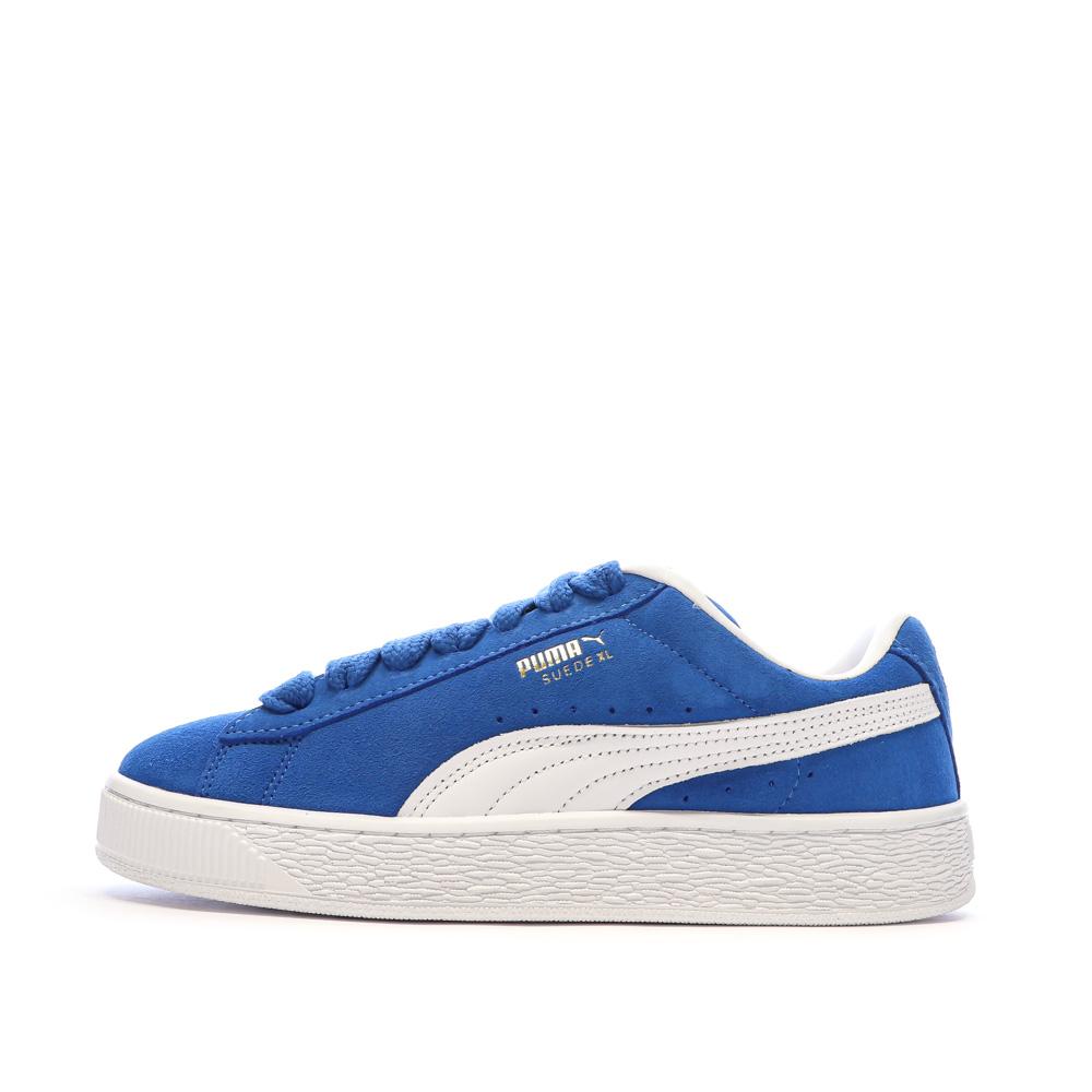 Baskets Bleu Femme Puma Suede XL pas cher