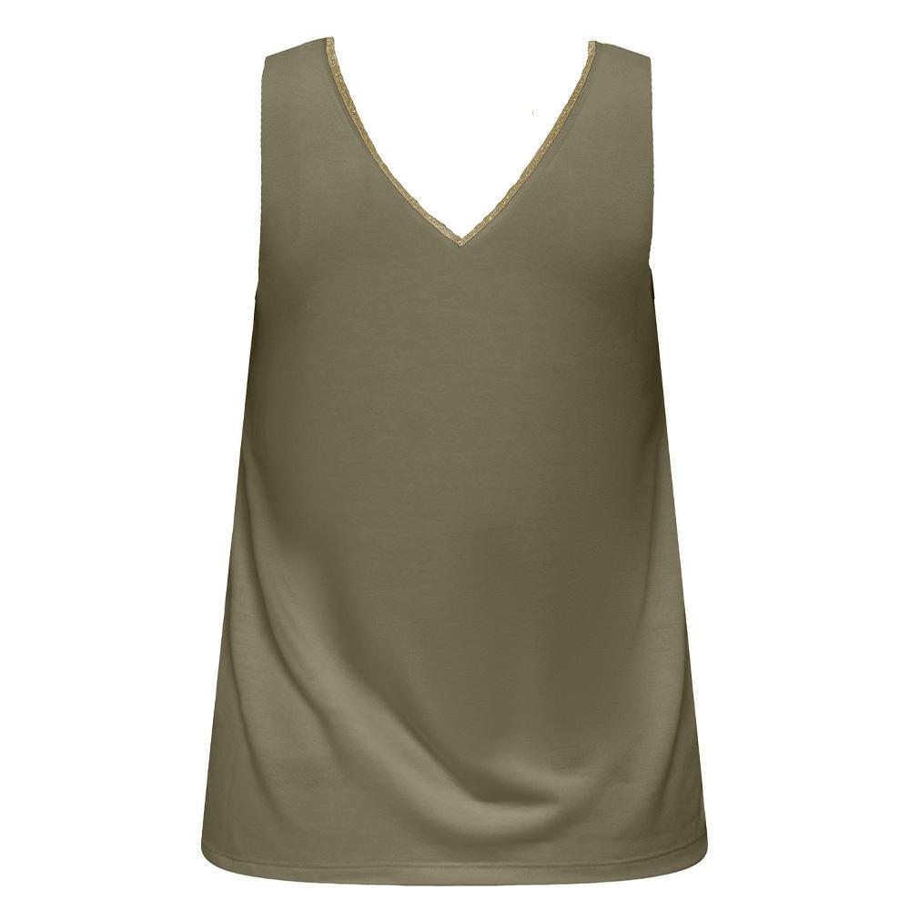 Débardeur Vert Femme JDY Lurex vue 2