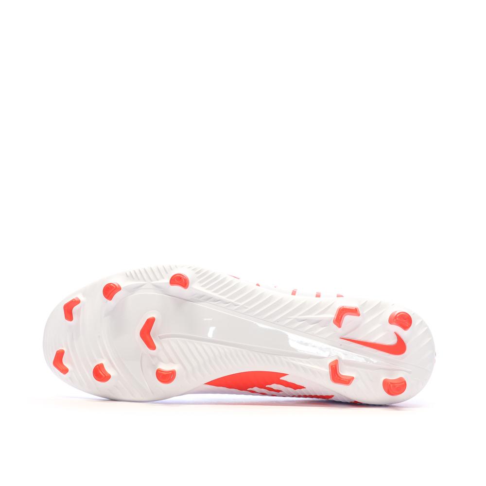 Chaussures de Foot Blanc/Rouge Homme Nike Vapor 15 Club FG/MG vue 5