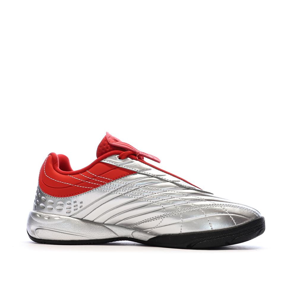 Baskets Argent/Rouge/Noir Garçon Puma Goalgetter vue 2