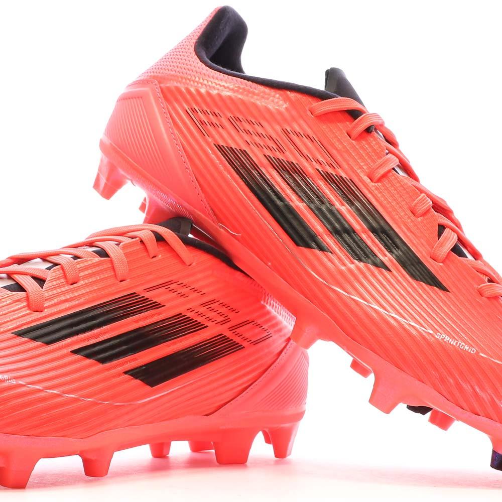 Chaussures de Foot Rose Fluo Homme Adidas F50 League FG/MG vue 7