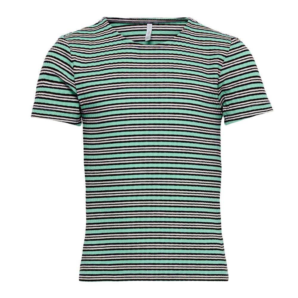 T-shirt Vert d'eau Fille Kids ONLY Nella pas cher