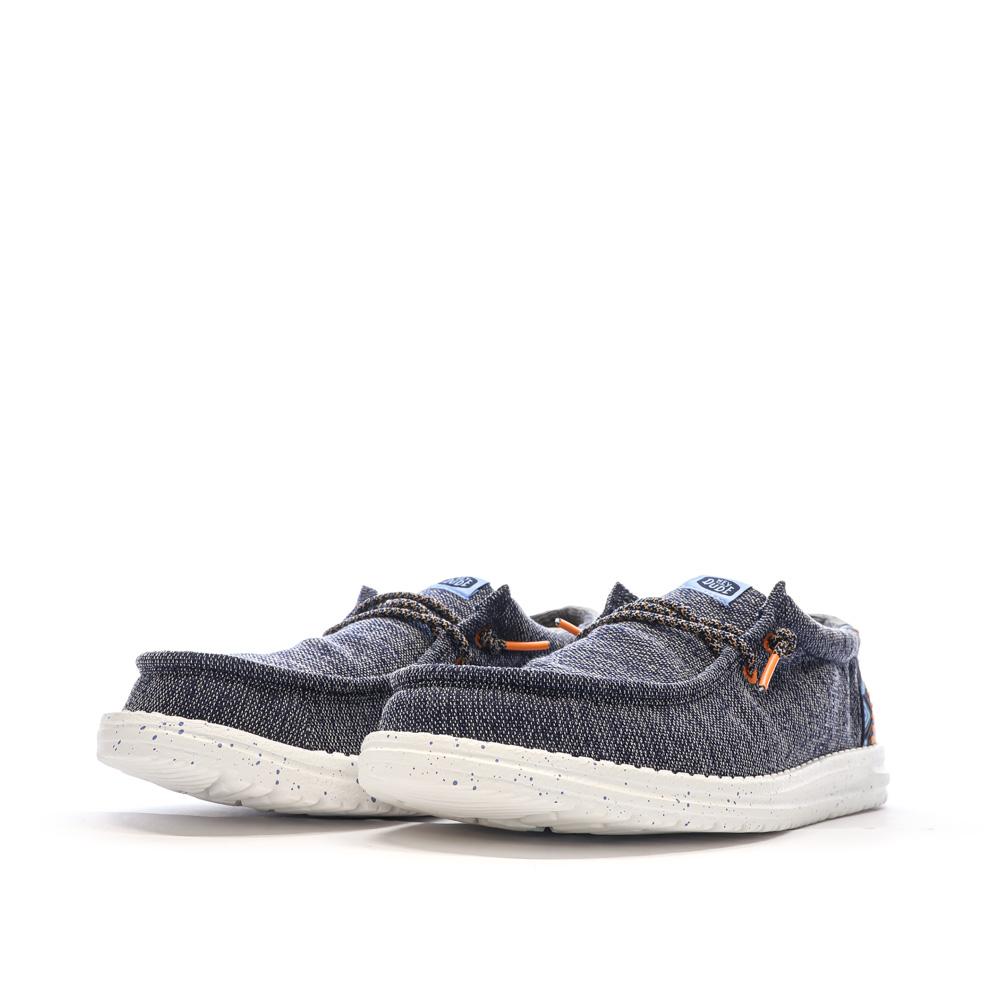 Chaussures Grises Homme Hey Dude Wally Sport Mesh vue 6