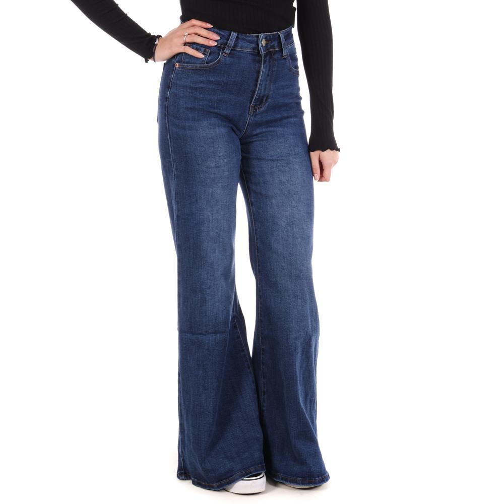 Jean Loose Bleu Femme Monday Premium 652 pas cher