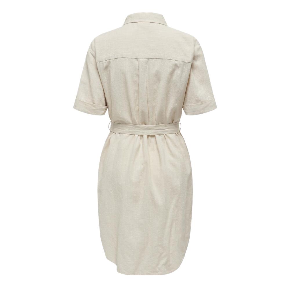 Robe Écru Femme JDY Shirt Dress vue 2