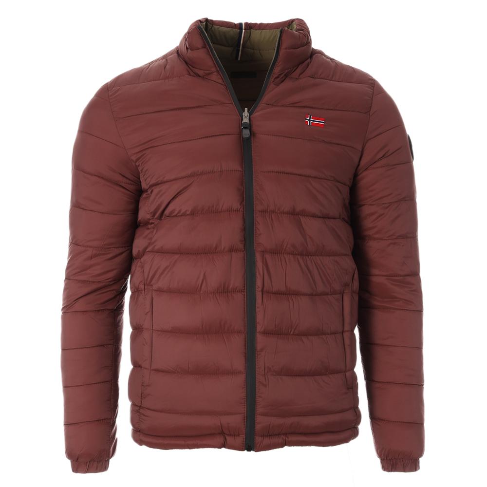 Doudoune Bordeaux/Verte Homme Geographical Norway California pas cher