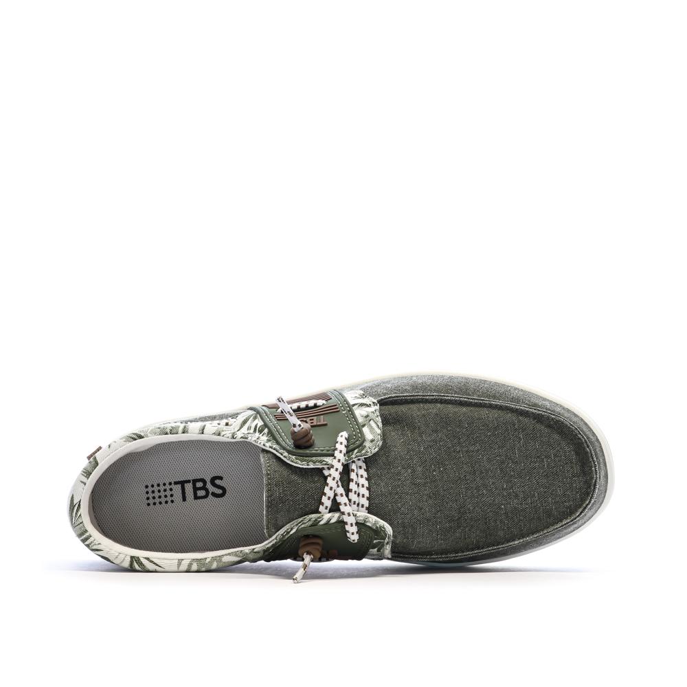 Zapatos náuticos verdes para hombre TBS Geo ver 4