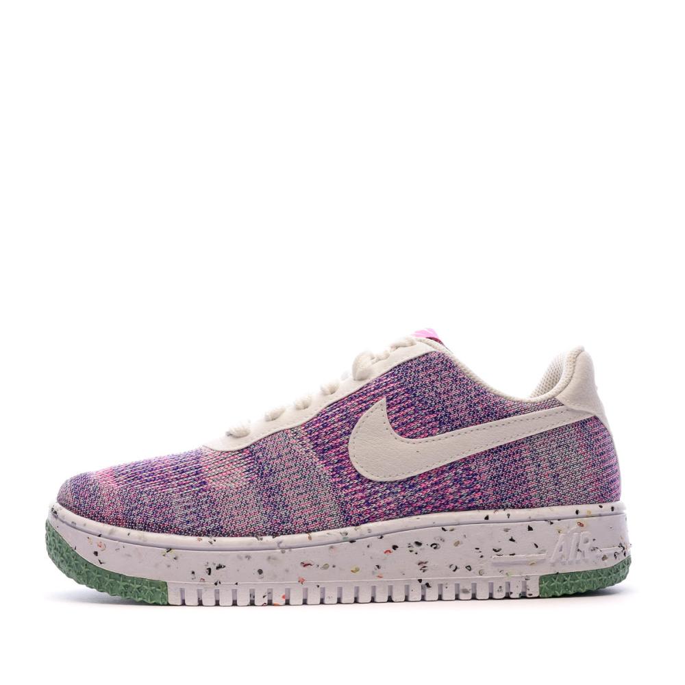 Air Force 1 Baskets Rose Violet Femme Nike Crater Flyknit