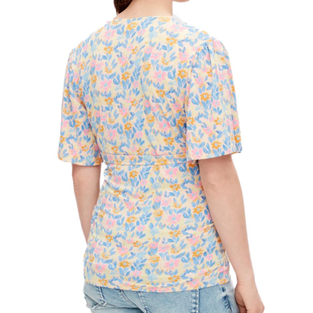 Blouse de Grossesse Jaune/Bleu Femme Mamalicious Brasil vue 2