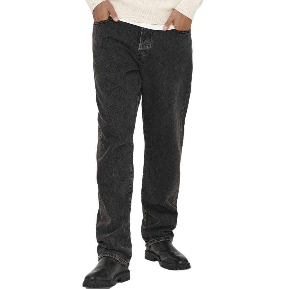 Jean Slim Noir Chiné Homme Only & Sons Sedge pas cher