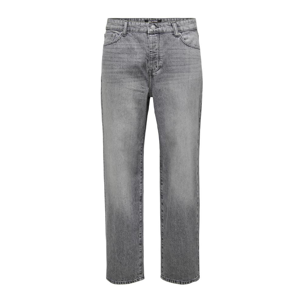 Jean Loose Gris Homme Only & Sons fade 5752 pas cher