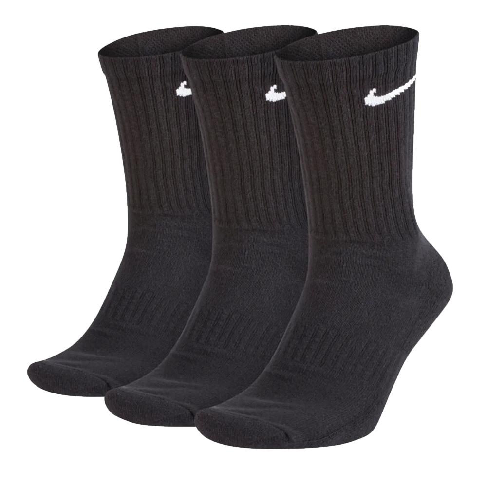 X3 Paires de Chaussettes Noires Homme Nike Everyday Cush pas cher
