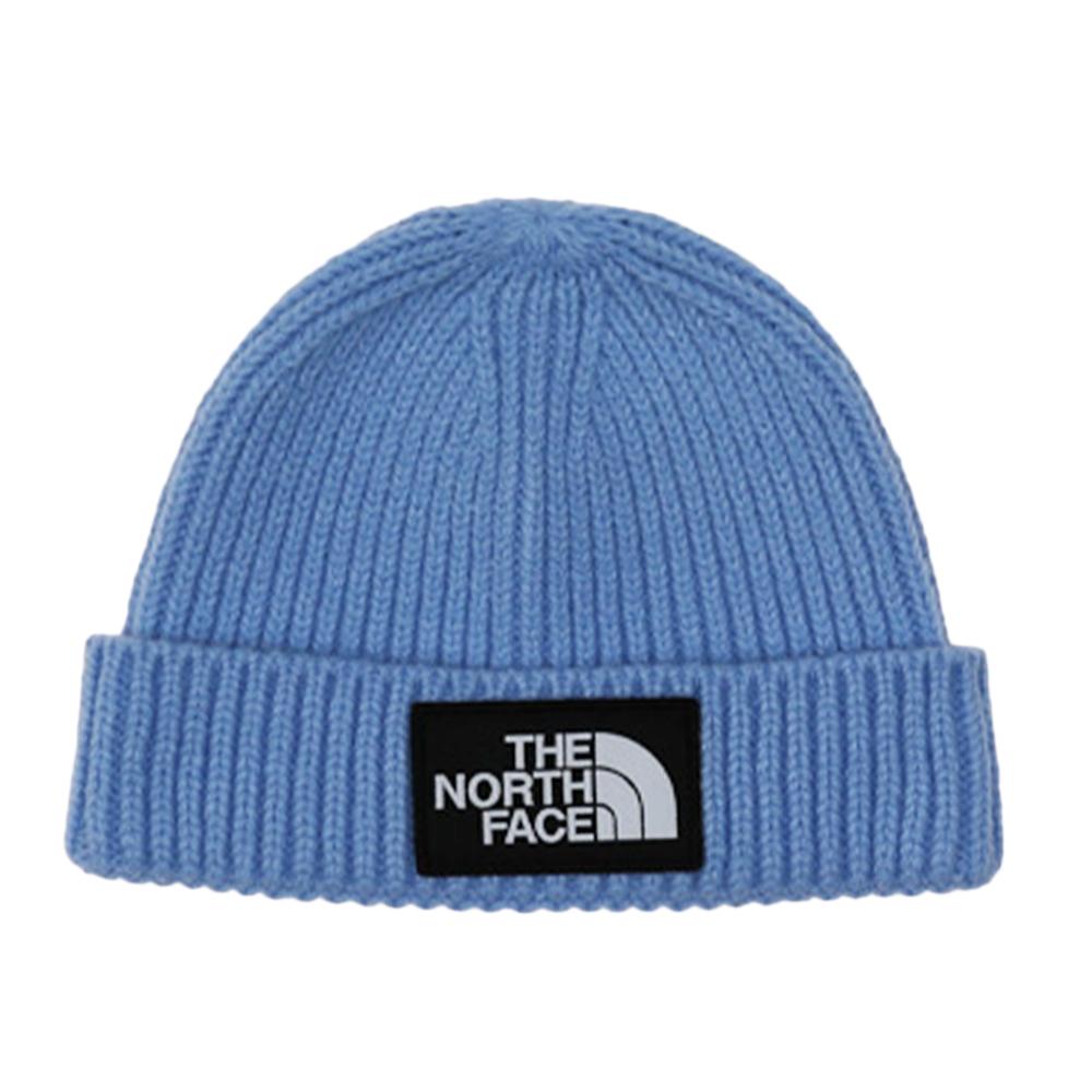 Bonnet Bleu Bébé The North Face Box Logo pas cher