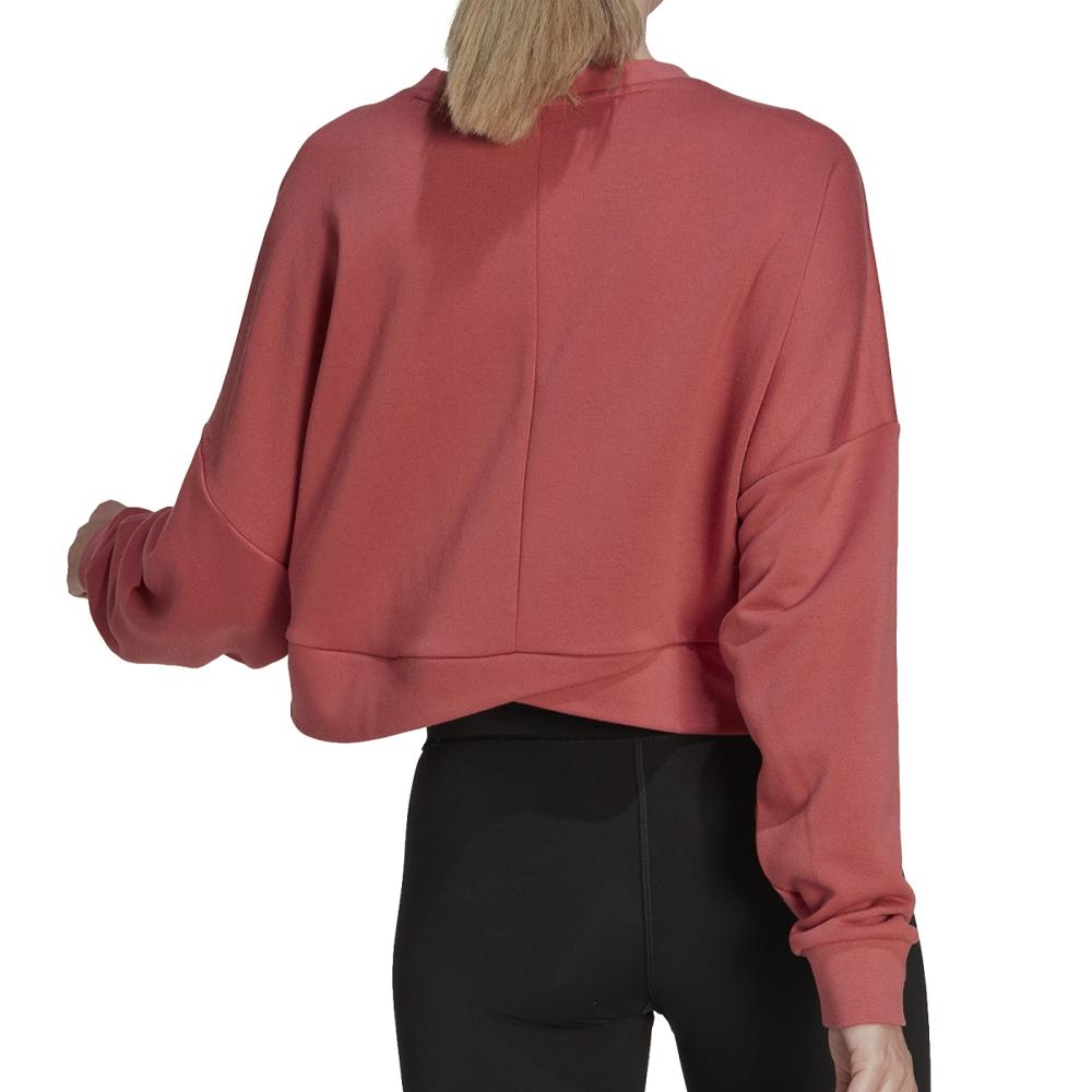 Sweat Rose Femme Adidas Stdio vue 2