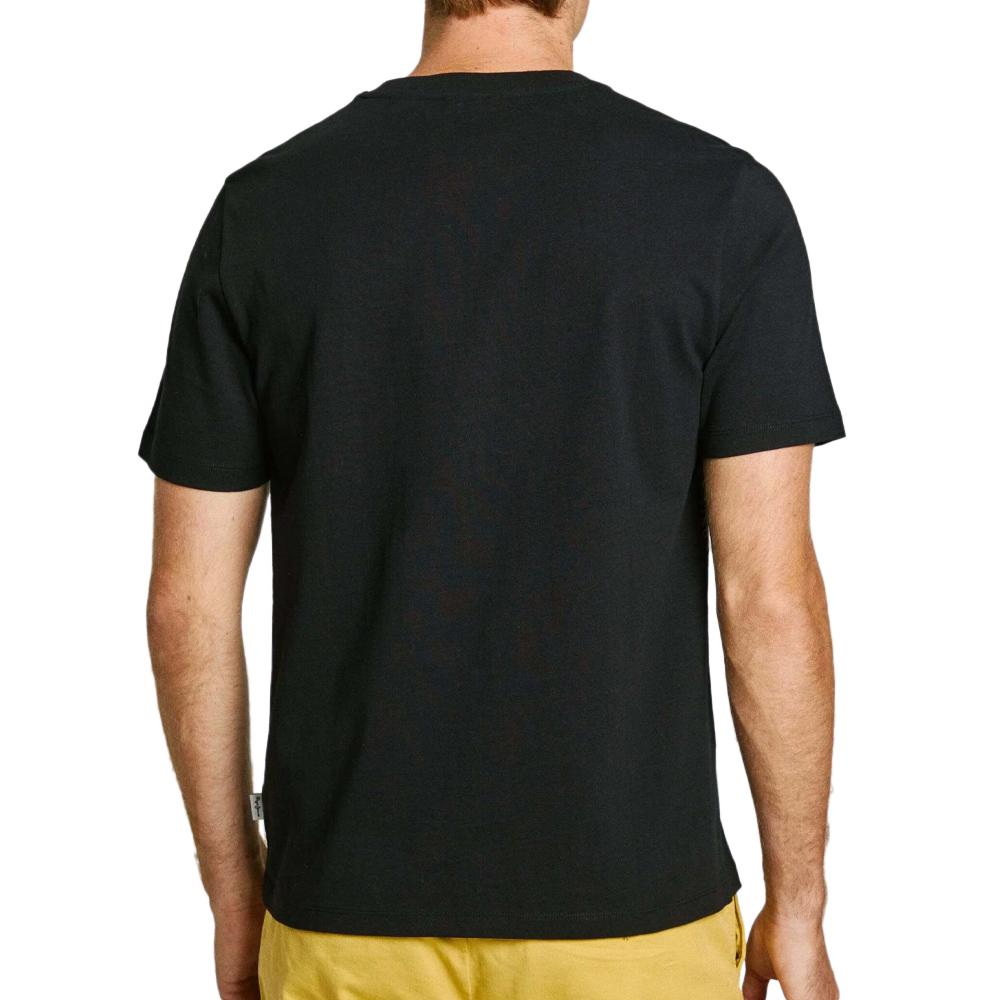 T-shirt Noir Homme Pepe jeans Connor vue 2