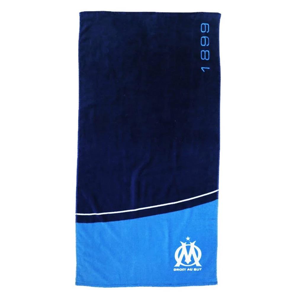 OM Serviette de Bain Bleu 75x150 pas cher