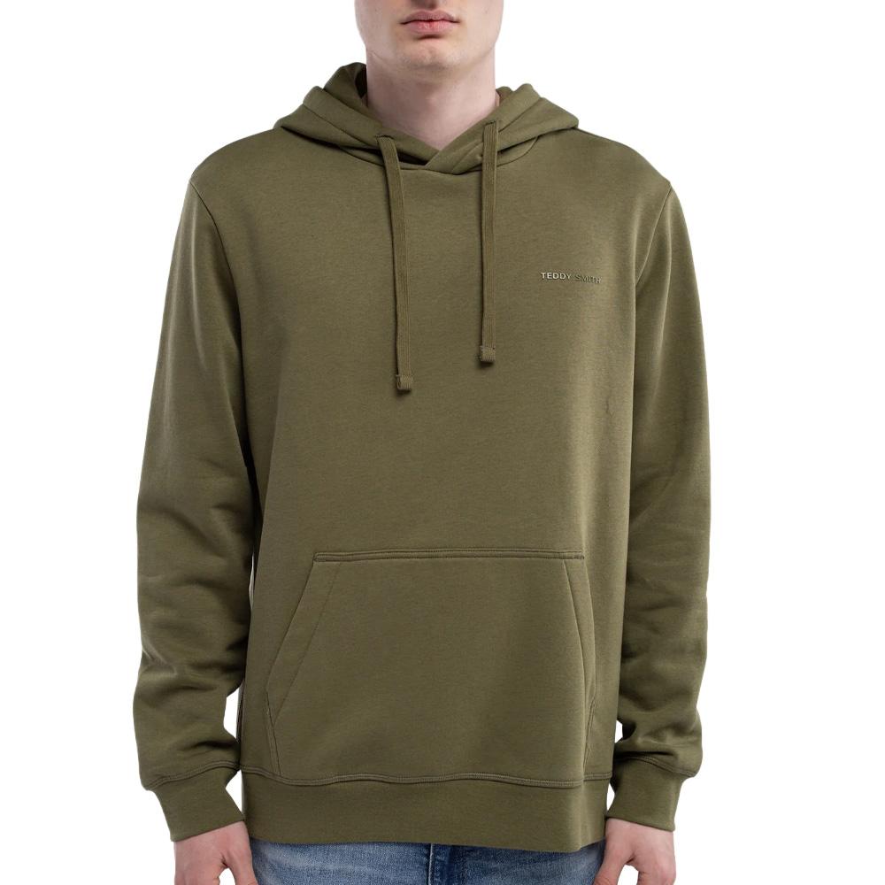 Sweat à Capuche Kaki Homme Teddy Smith Nark pas cher