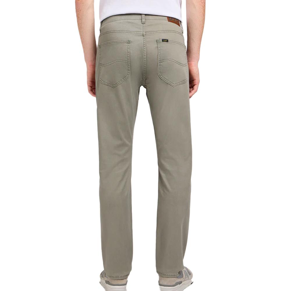 Jean Slim Kaki Homme Lee Straight Grove vue 2
