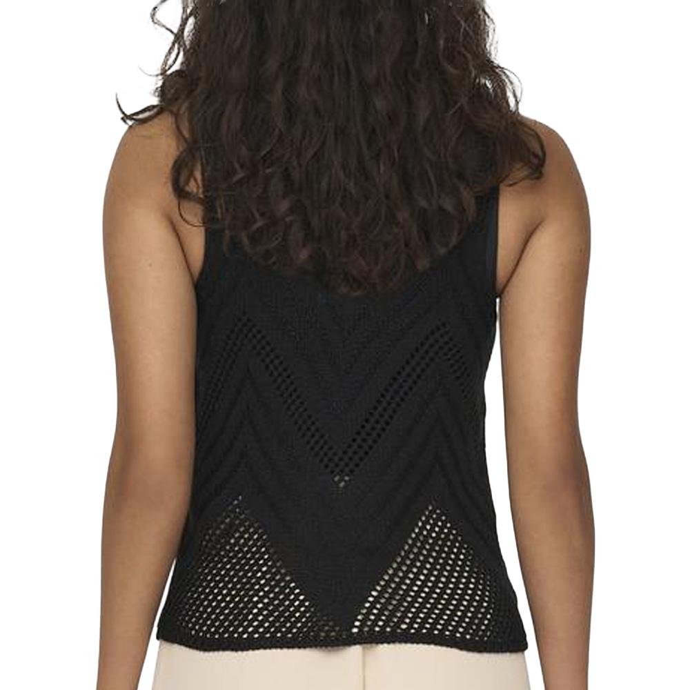 Top Crochet Noir Femme Jdy 15226348 vue 2