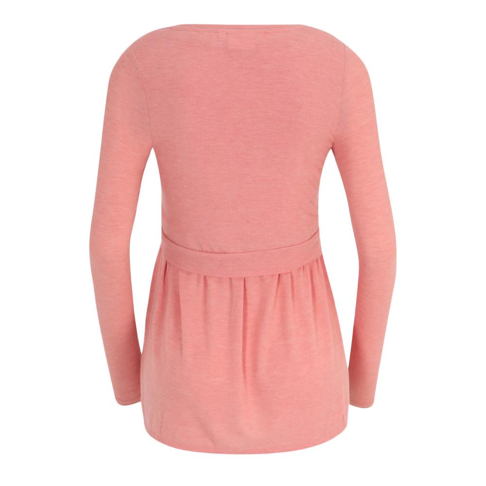 T-Shirt Manches Longues Rose Femme Mamalicious Lanabella vue 2