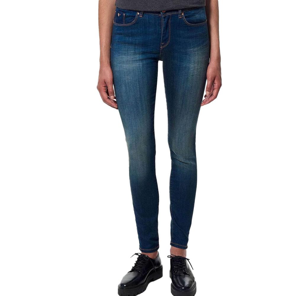 Jean Slim Bleu Délavé Femme Kaporal Jeans FLORE pas cher