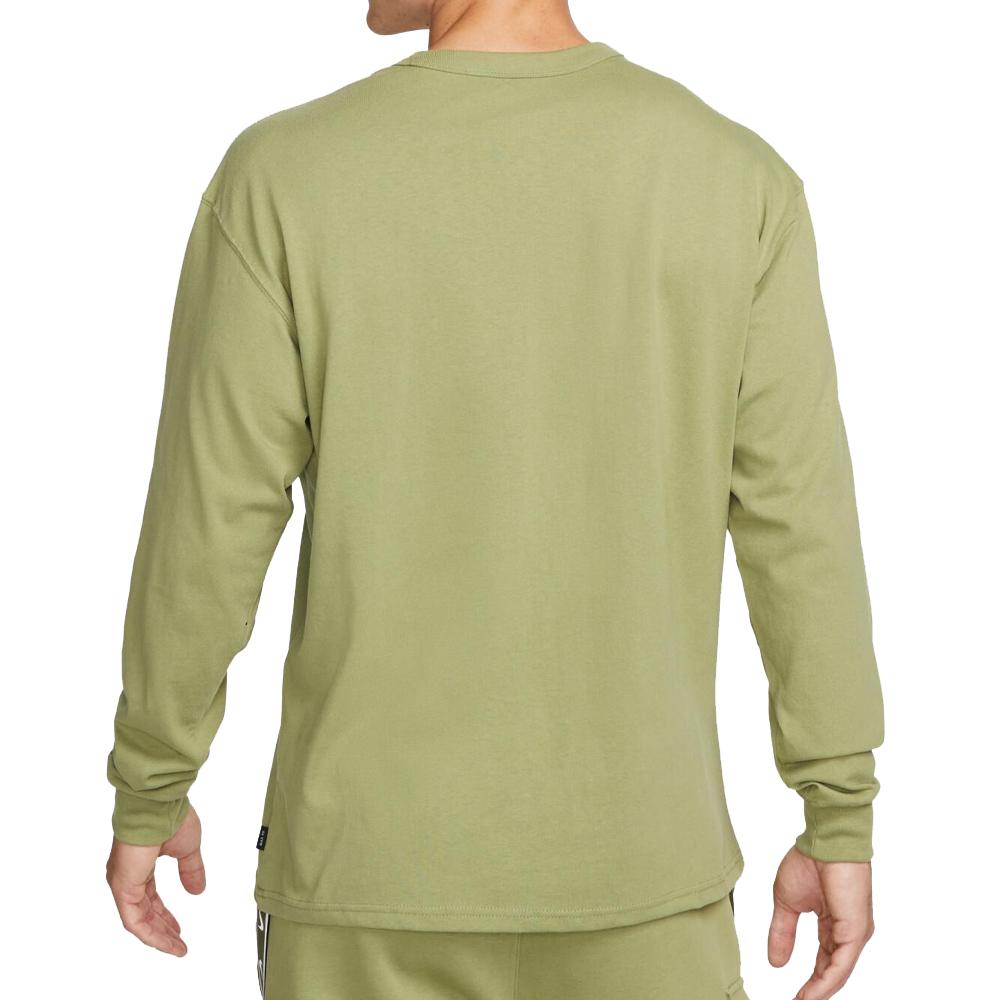 T-shirt Manches Longues Vert Homme Nike Prm vue 2