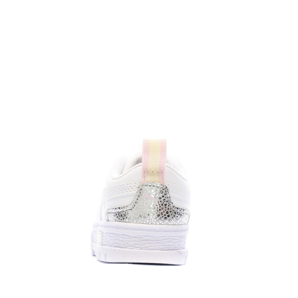 Baskets Blanches Fille Puma Mayze Shiny vue 3