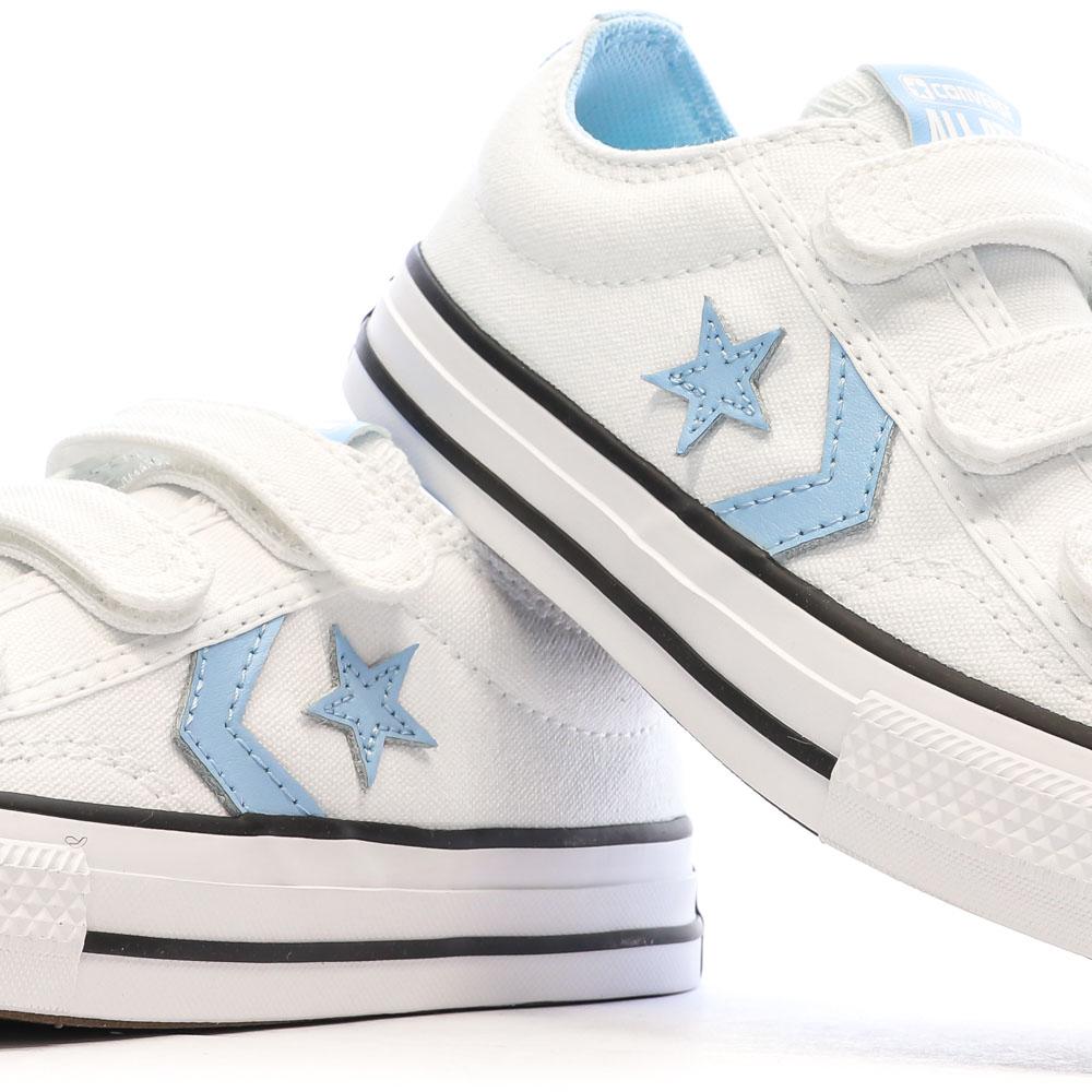 Baskets Blanches/Bleu Garçon Converse Star Player 76 Easy vue 7
