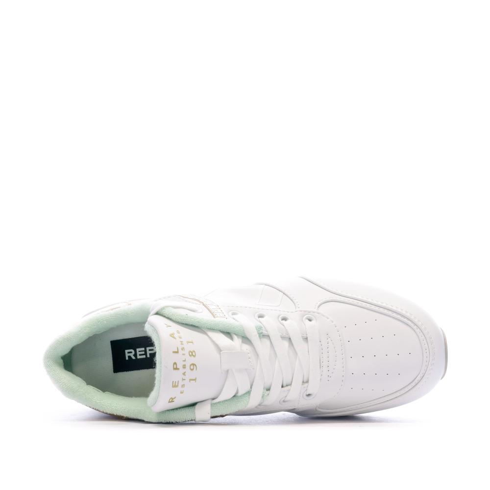 Baskets Blanches Femme Replay New Penny Pastel vue 4