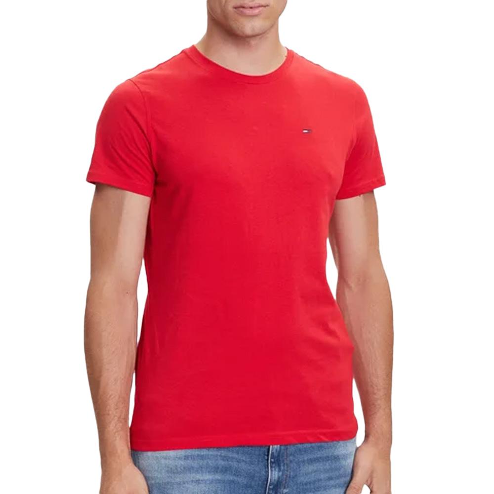 T-shirt Rouge Homme Tommy Hilfiger Tjm Xslim vue 2